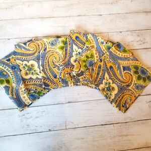April Cornell Paisley Set of (6) Cotton Napkins NWOT